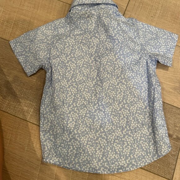 CARTERS BOY 24 MONTH 2 PIECE OVERALL SHORT SET NWOT BLUE AND GRAY - Picture 10 of 10